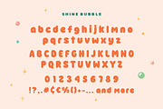Shine Bubble Font, a Font by HansCo Studio (Thumbnail 8 of 9)