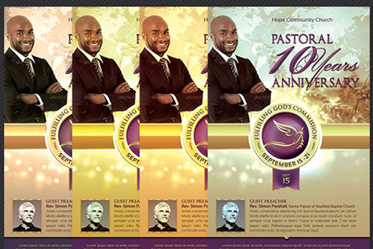 Clergy Anniversary Service Program, a Templates & Theme by Godserv Designs (Photo 6 of 6)
