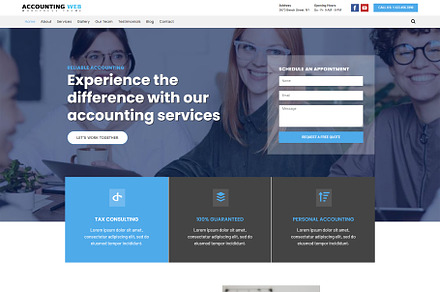 Accounting WordPress theme, a WordPress Template by Your Theme Shop