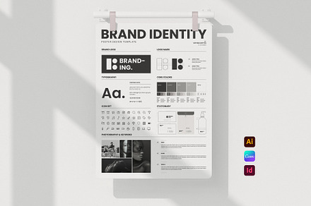 Brand Identity Poster Template, a Poster Template by E-Type