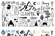 Set of doodle glamping elements, an Object Graphic by palllna (Thumbnail 2 of 7)