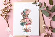 Whimsical Summer Girl Png Clipart, an Illustration by SinaCreation (Thumbnail 5 of 9)