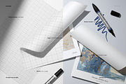 Markers & Folded Paper Sheets Mockup, a Pens & Pencil Mockup by creatsy5 (Thumbnail 3 of 6)