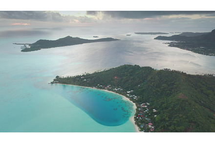 Bora bora island showing pristine, a Nature Photo by Goinyk