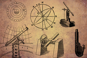 36 Vintage Astronomy Illustrations