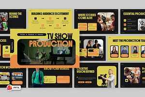 TV Show Production PowerPoint, a Presentation Template by Loin Studio