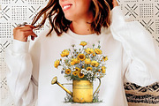 Yellow flowers spring clipart, an Illustration by SinaCreation (Thumbnail 8 of 11)