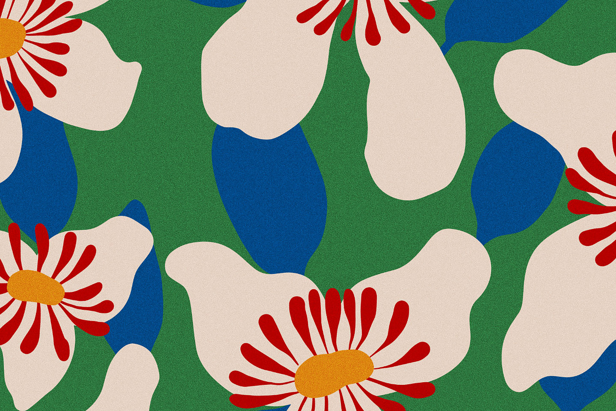 Naive Abstract Modern Floral Pattern, a Pattern Graphic by likorbut (Photo 13 of 14)