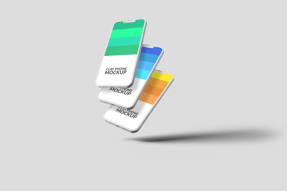 Clay iPhone 13 Pro Mockup Set, an iPhone Mockup by Modern Studio (Photo 7 of 11)