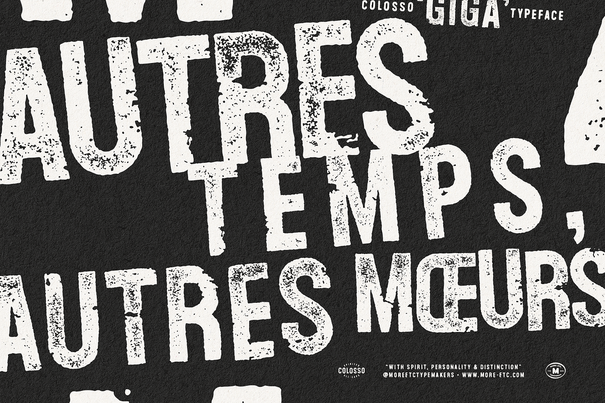 Colosso Giga Display Font, a Sans Serif Font by More Etc. Studios (Photo 12 of 14)