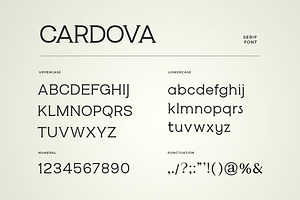 Cardova Modern Serif Font