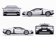 2026 Supercar Performance Coupe, an Advertising Mockup by Halal Graphic Studio (Thumbnail 11 of 12)