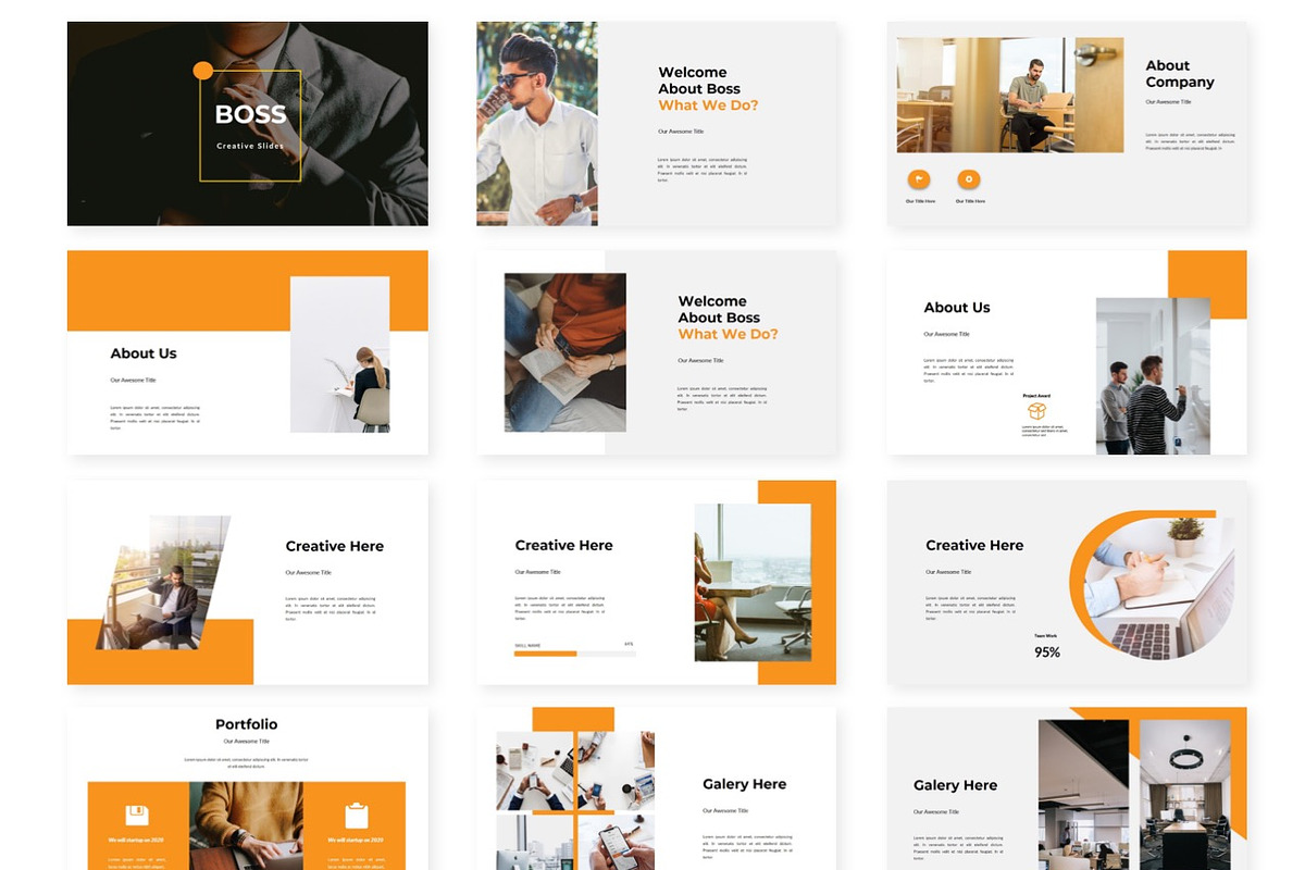 Boss - Powerpoint Template, a Presentation Template by AQR Studio