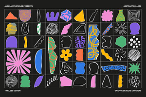 Abstract Collage Vector Clipart Set