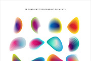 Gradient Typographic Elements, a Texture Graphic by Design Crafts (Thumbnail 2 of 2)
