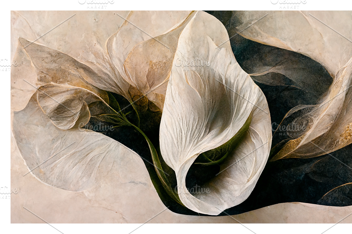 Lily Collection · Calla Lily Flowers, a Decorative Illustration by milatovar (Photo 9 of 16)