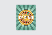 Casino vintage poster., a Decorative Illustration by PoPaShop (Thumbnail 10 of 15)