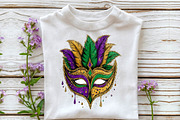 Watercolor Mardi Gras Mask Clipart, an Illustration by Sublimation Artist (Thumbnail 6 of 6)