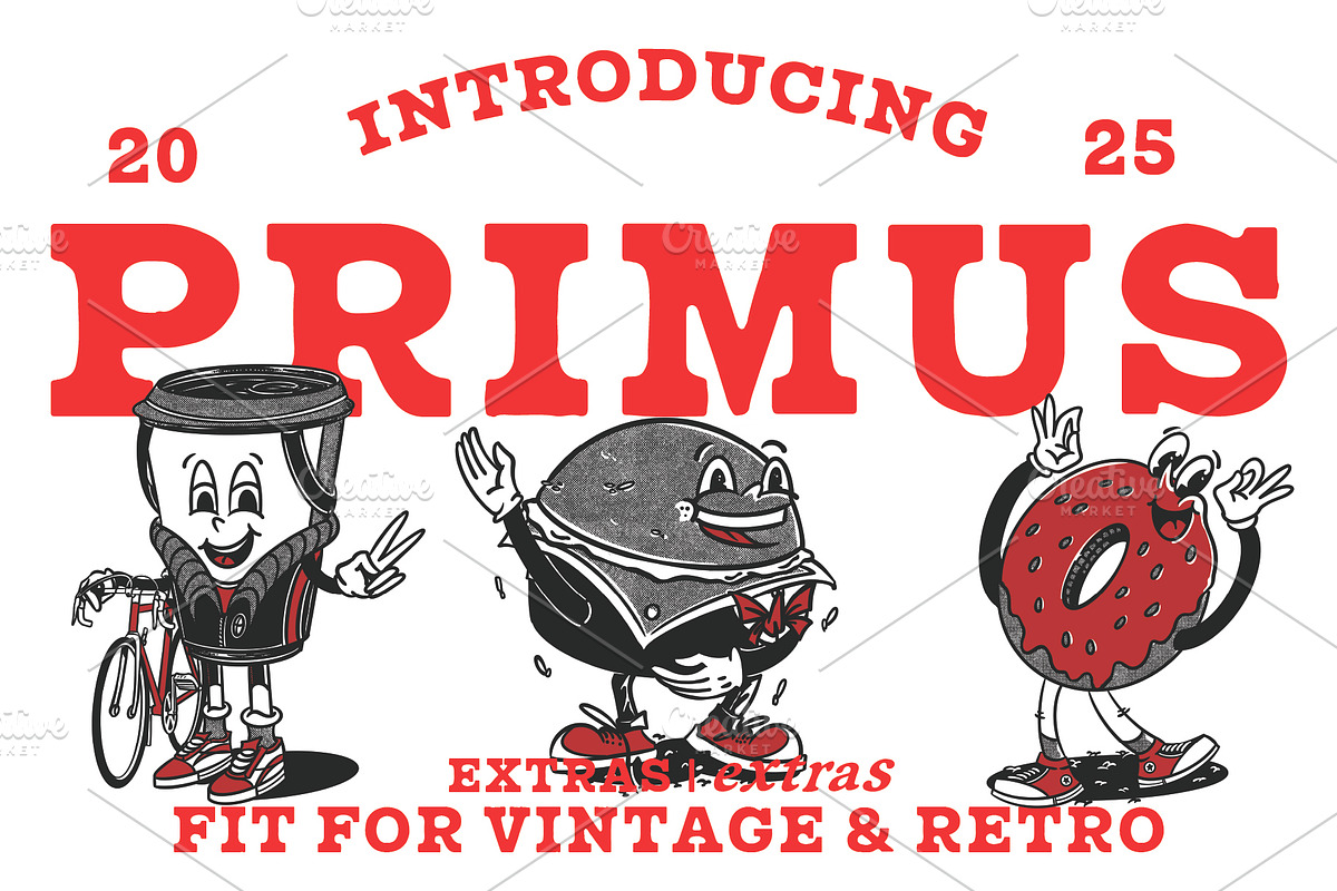 Primus – Bold Vintage Slab Serif, a Slab Serif Font by Rusted Works (Photo 1 of 6)