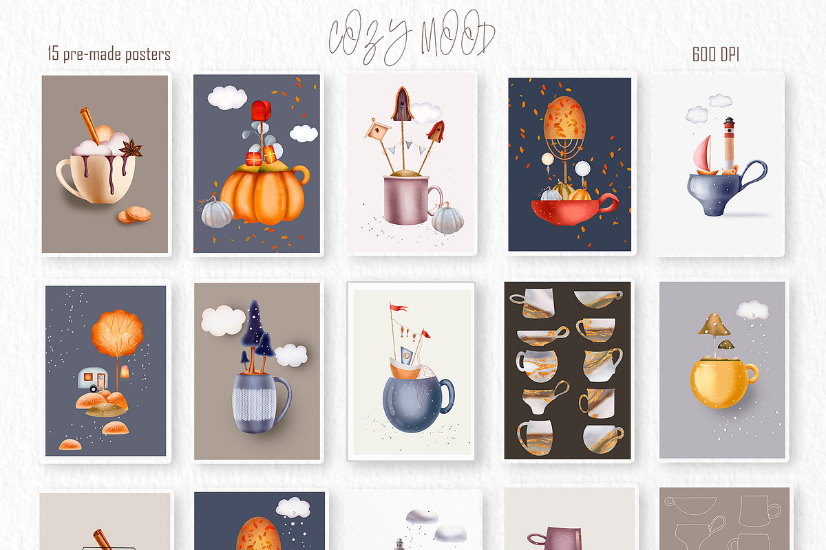 COZY MOOD Aesthetics Clipart Creator, a Food Illustration by ArtOLB (Photo 2 of 10)