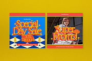 Yellow 70s Style Fashion Sale Banner, an UI Kit Template by graphicook (Thumbnail 3 of 5)