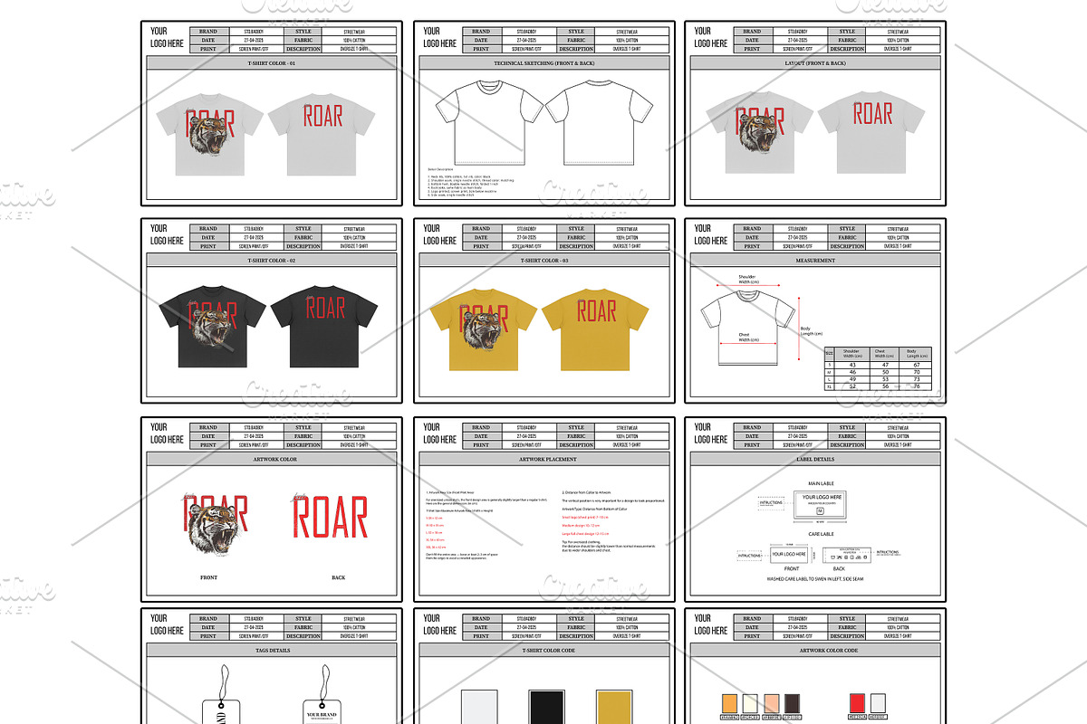 Tech Pack Tshirt Template, a Presentation Template by std.badboy (Photo 1 of 3)