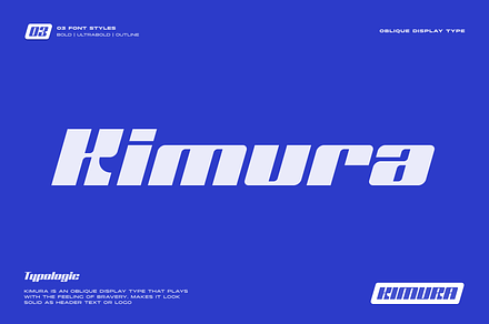 Kimura Display Font, a Sans Serif Font by Typologic