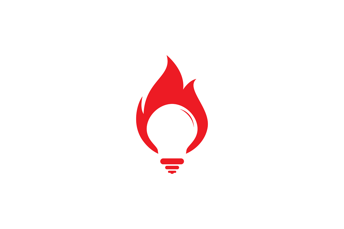 Fire idea Logo Vector Design, a Branding & Logo Template by majesticlogo