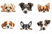 Peeking Dog Breed Clipart, an Illustration by DreamPrint404 (Thumbnail 2 of 6)