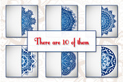 Vintage greeting cards with mandala, a Card Template by BEZIL-ART (Thumbnail 3 of 7)