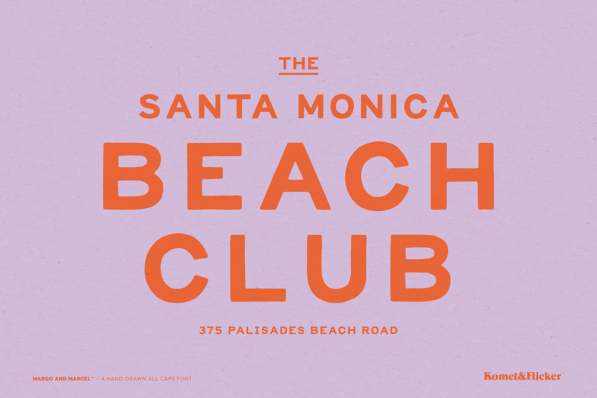 Margo and Marcel - A Hand-Drawn Font, a Sans Serif Font by Komet & Flicker (Photo 8 of 15)
