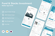Fund & Stocks Investment App UI Kit, an UI Kit Template by Betush