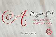 MONOGRAMS BUNDLE A to Z, a Script Font by AMINMARIO (Thumbnail 2 of 37)