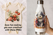 Animals Clipart Bundle 4 in 1, an Animal Illustration by InkyQueenArt (Thumbnail 3 of 9)