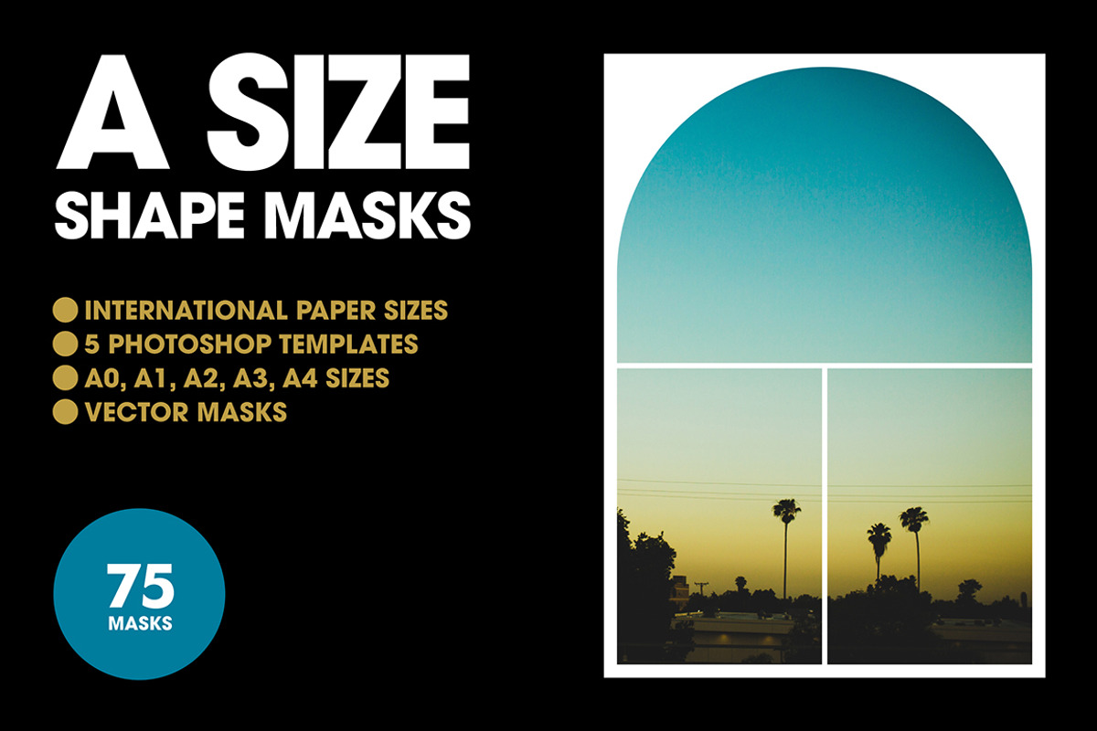 A Size Shape Masks - PSD Templates, an Object Graphic by Offset (Photo 1 of 12)