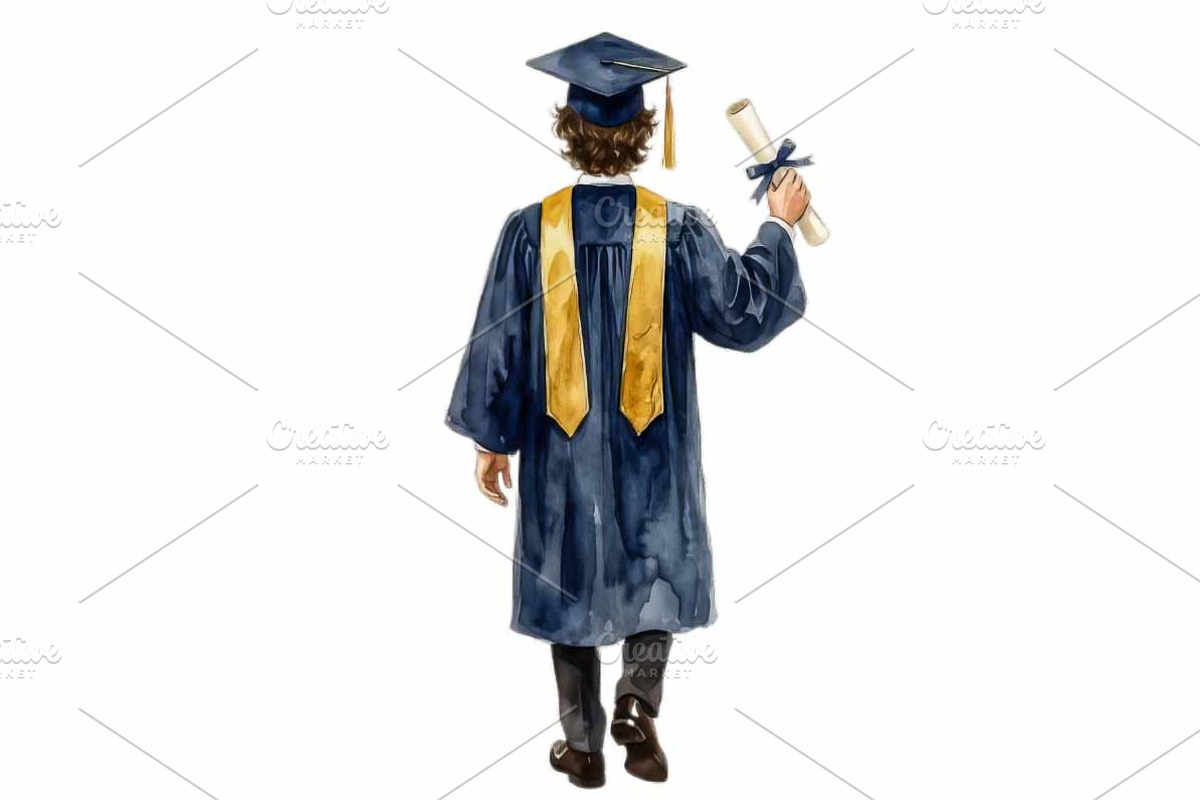 Graduation Clipart Collection PNGs, an Education Illustration by VetalStock (Photo 7 of 20)