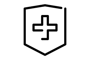 Insurance icon, an Outline Icon by Sumberpangan