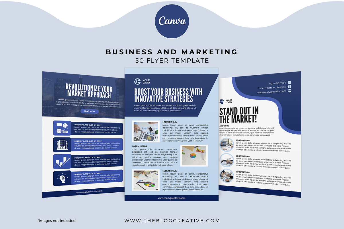 Business Marketing Flyer Canva, a Social Media Template by The Blog Creative (Photo 4 of 6)
