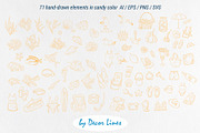 Coastal Vibe Doodles, an Object Illustration by Decor Lines (Thumbnail 7 of 19)