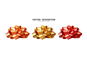 Bows realistic design., an Illustration by Modern vector