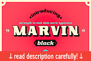 Marvin black, a Slab Serif Font by NREY (Thumbnail 1 of 5)