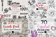 Procreate 1100 Tattoo Snake Witch, a Brush Add-On by ArtPrintBabe (Thumbnail 6 of 6)