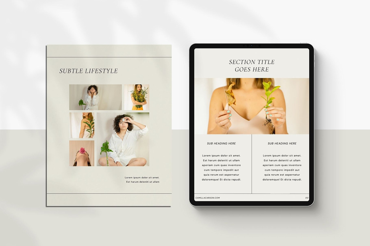 Workbook Canva Template | Subtle, a Print Template by BoldNStudio (Photo 7 of 10)