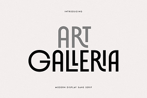 Art Galleria - Modern Display Font