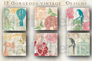 Vintage Digital Papers 3, a Texture Illustration by Luna Y Mar (Thumbnail 3 of 9)