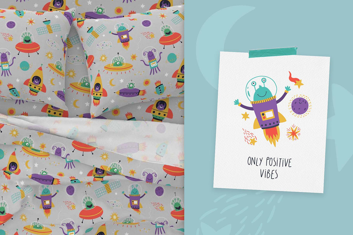 Space Adventures | 100% hand drawn, a Decorative Illustration by Irina Ostapenko (Photo 5 of 9)