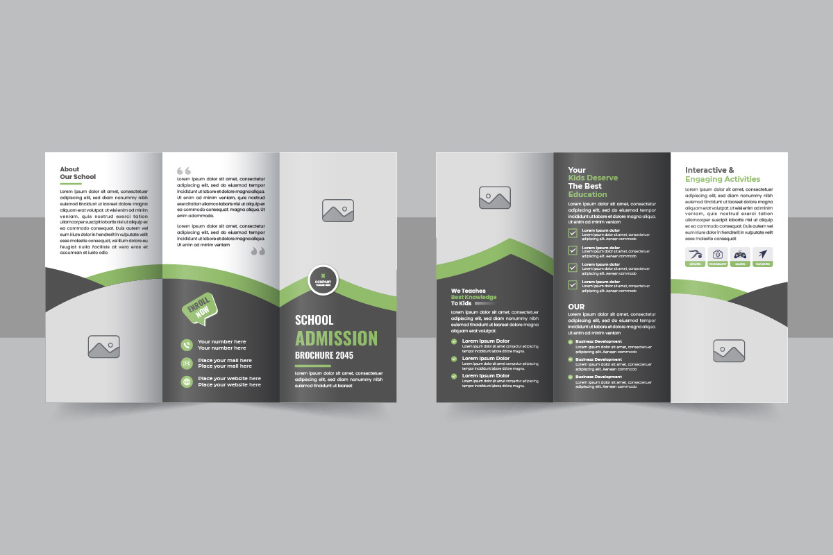 Primary school trifold brochure, a Brochure Template by Pavel_design (Photo 2 of 2)