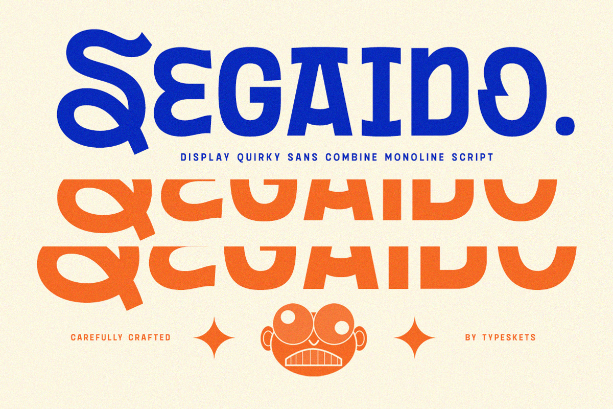 Segaido - Quirky Sans, a Sans Serif Font by Typeskets (Photo 1 of 11)