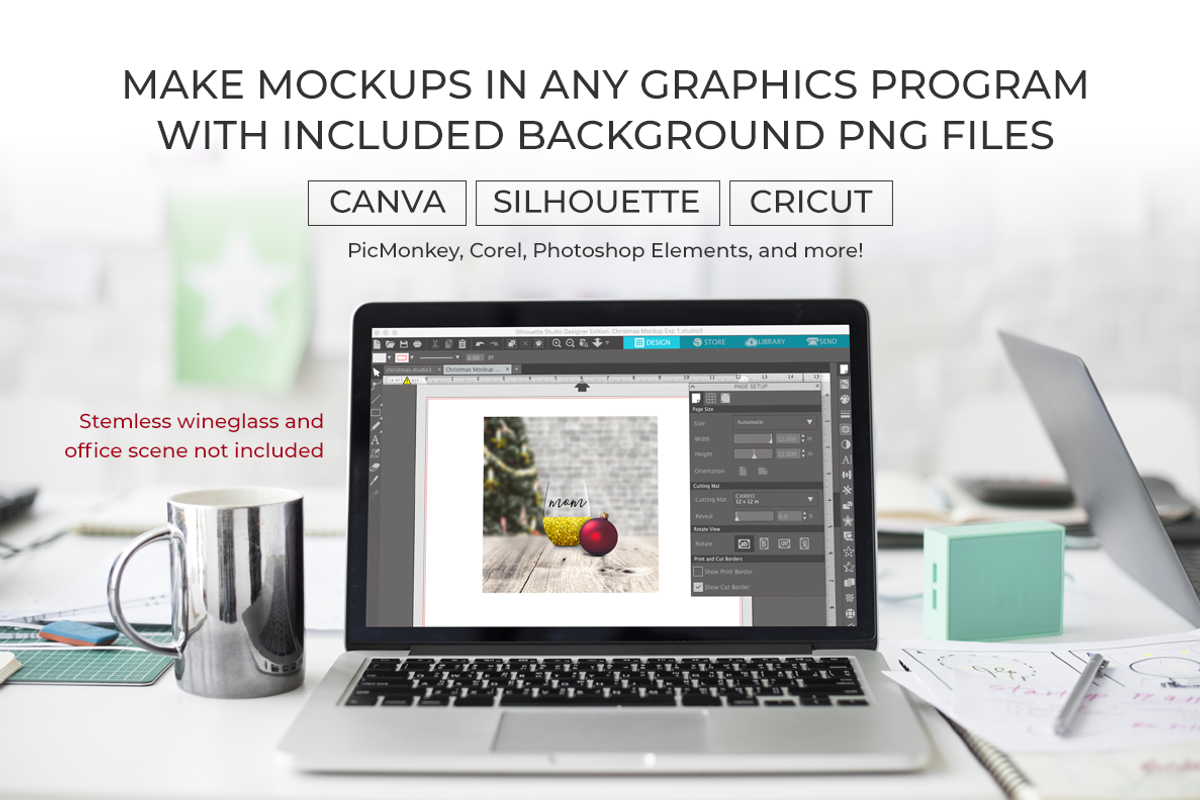 Christmas Scene Creator Backgrounds, a Product Mockup by SarahDesign (Photo 3 of 8)