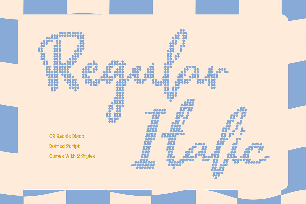 CS Sachie Disco, a Script Font by Craft Supply Co. (Photo 2 of 8)